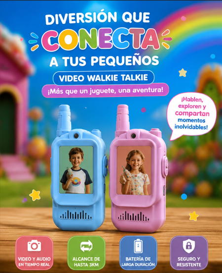 Walkie Talkies De Video Con Pantalla